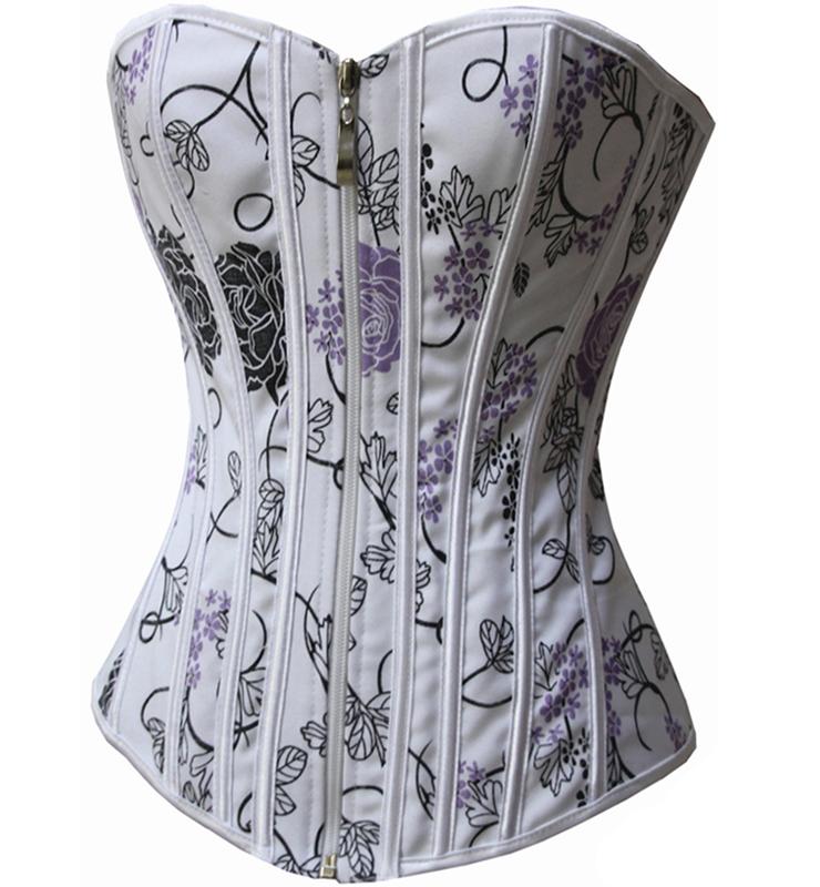 Floral Corset Bustier Double Sided Wear Fashion Corset Top